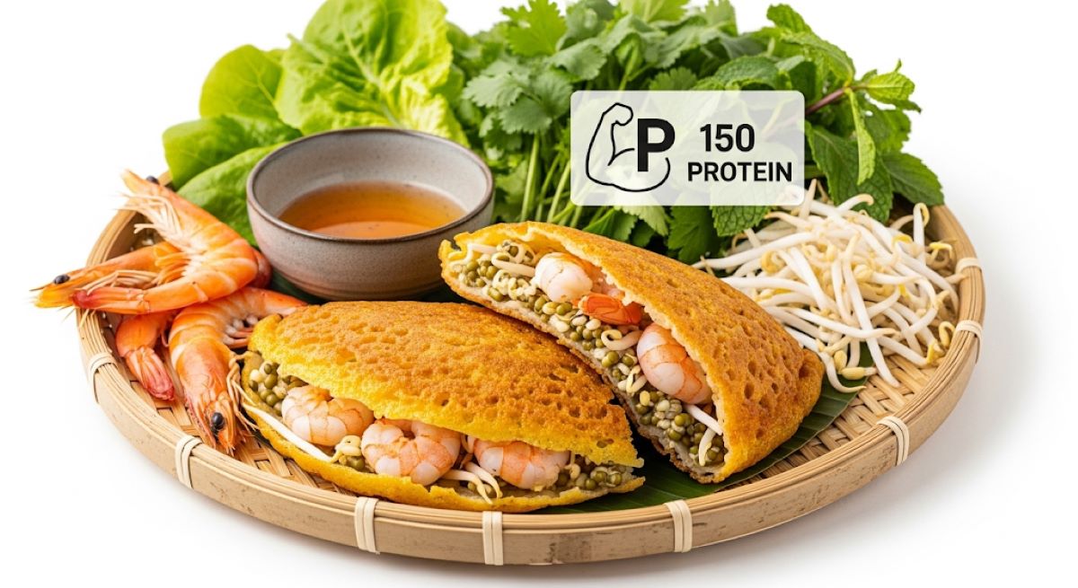 Bánh Khoái: Powerhouse Protein Từ Tôm Tép và Rau Thơm