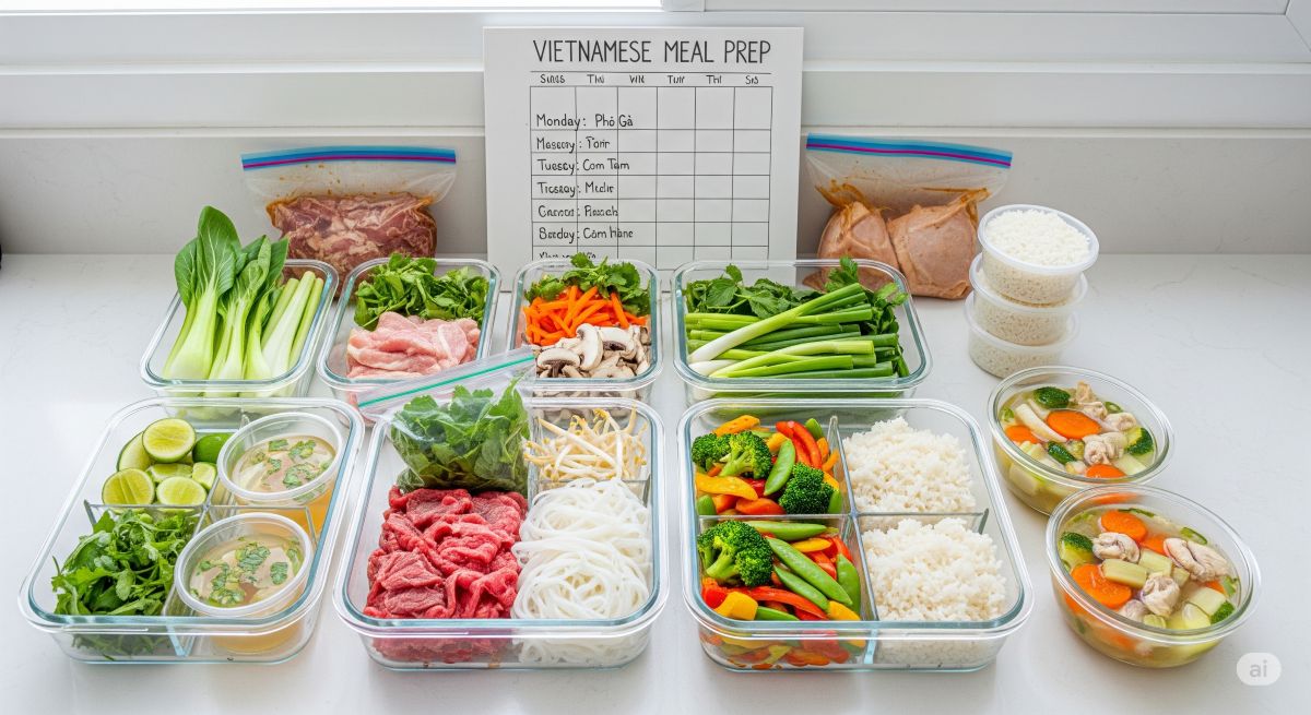 Meal Prep - Chuẩn Bị Thực Đơn Cả Tuần