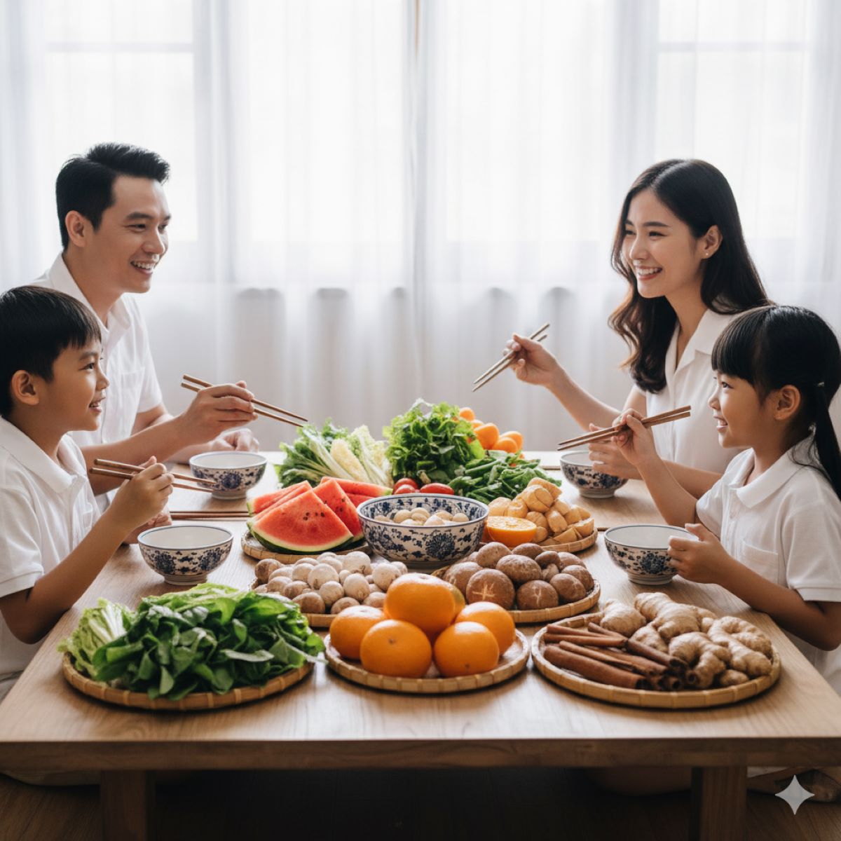 Summarize the concept of year-round seasonal eating for optimal immune health