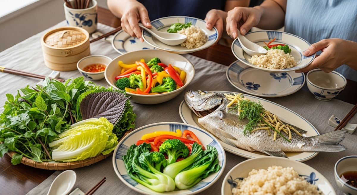 Summarize the main message and encourage healthy cooking practices for Vietnamese families